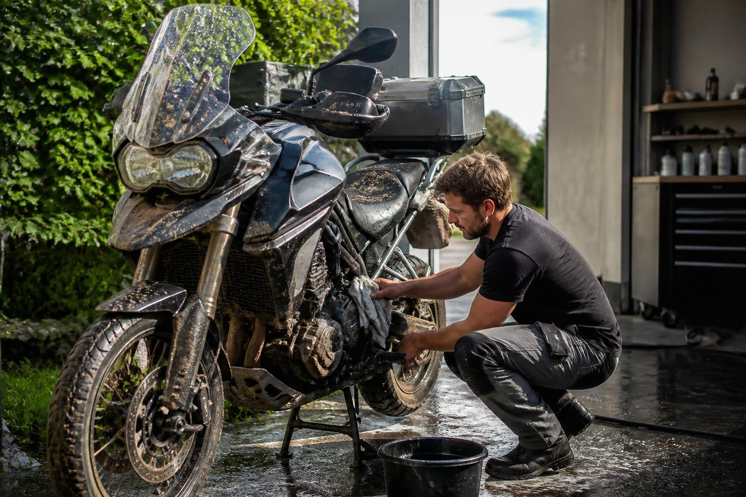 Nach der Motorrad-Reise: Das Bike wieder fit machen